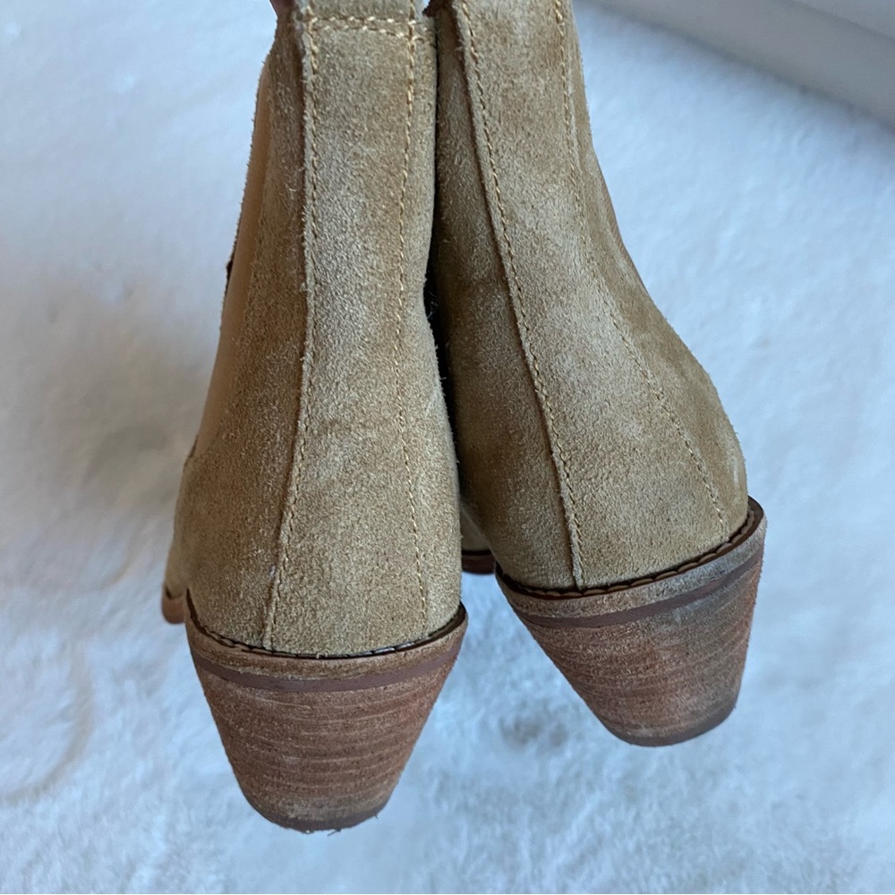 Madewell The Watkin Tan Suede Ankle Boots | 6 - Picture 8 of 12